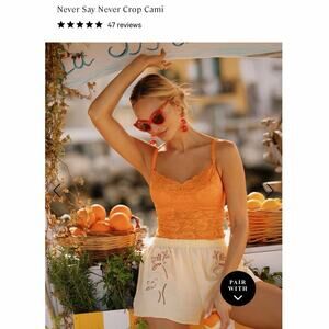 NWT COSABELLA "Never Say Never" Crop Camisole Size Medium